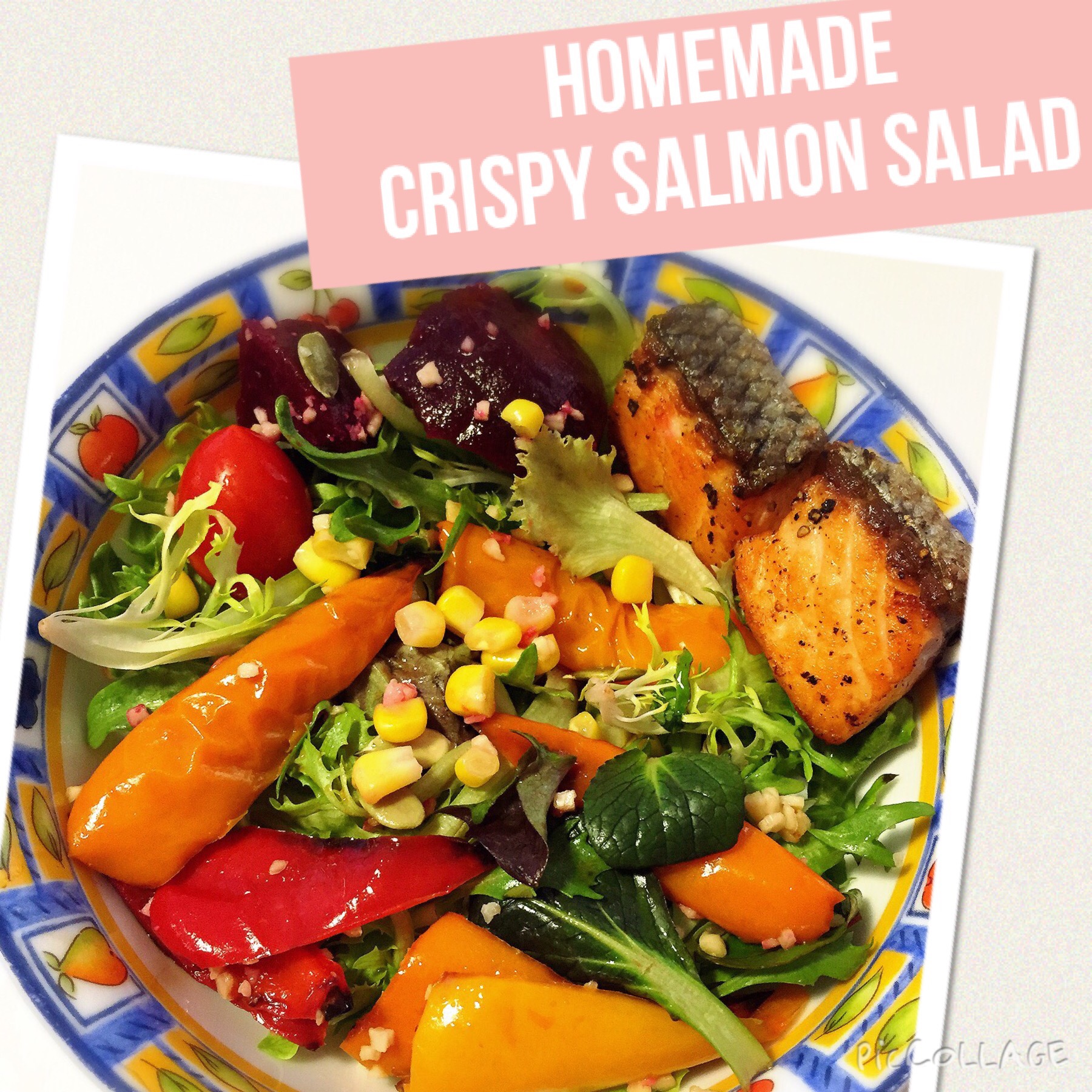 C: Crispy Salmon Salad