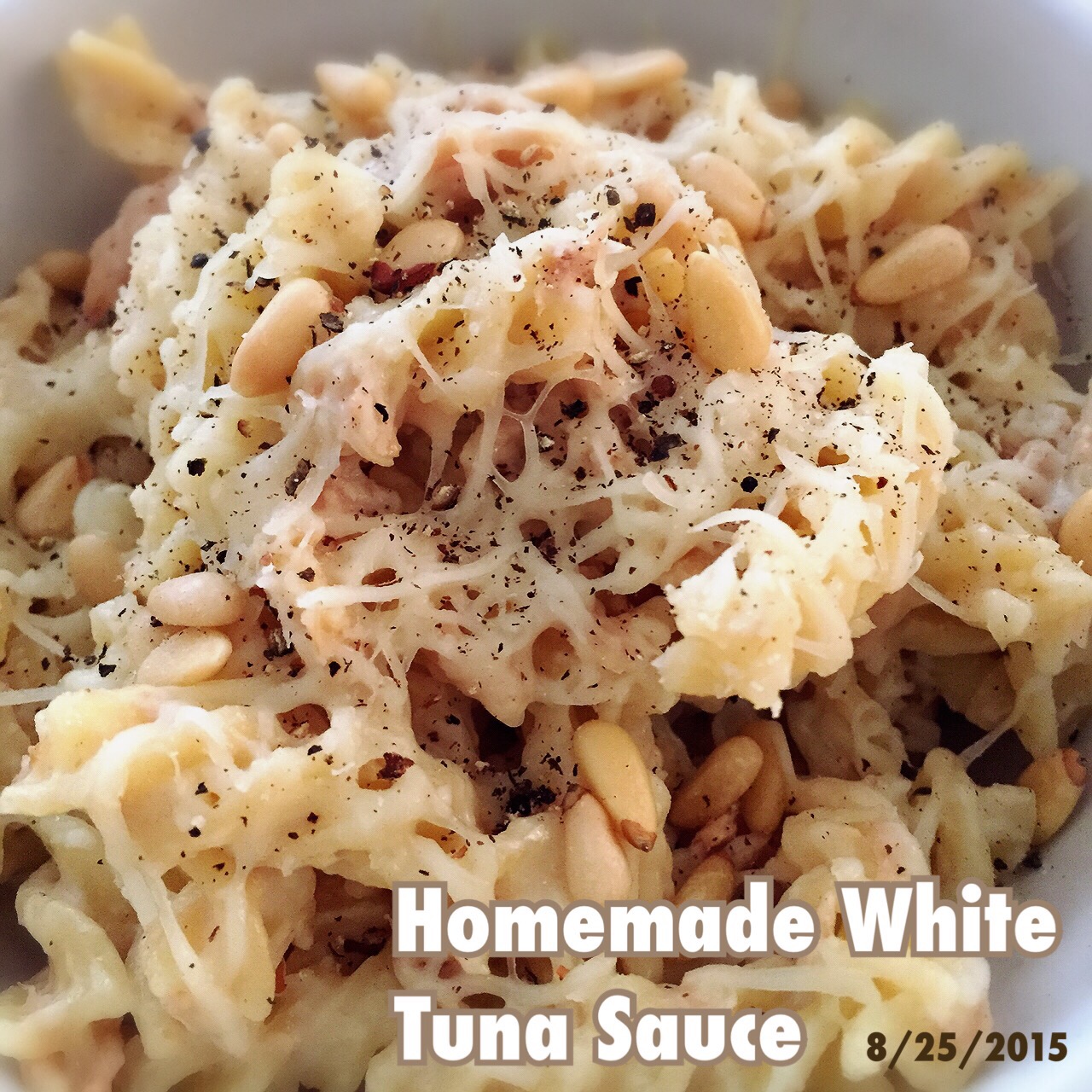 C: Easy (No Added Cream) White Tuna Pasta Sauce 